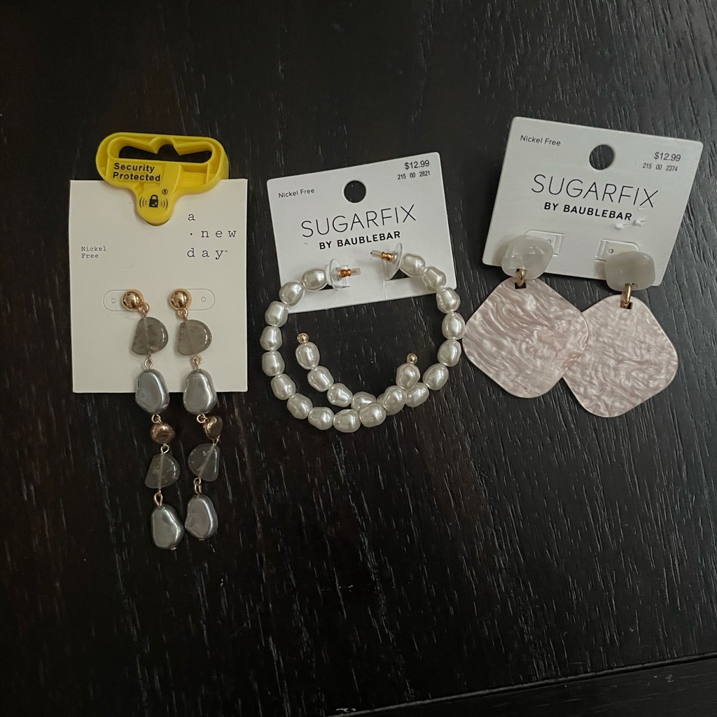 New Set Of 3 Earrings 11$